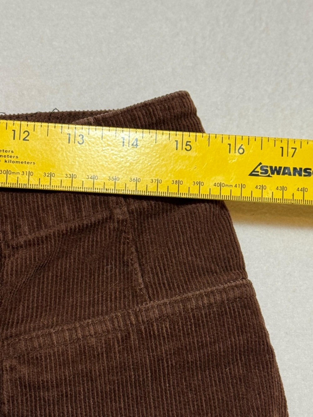 Lucky Brand Stevie High Rise Corduroy Flare Pants Brown Women’s Sz 12/31R - Picture 12 of 14